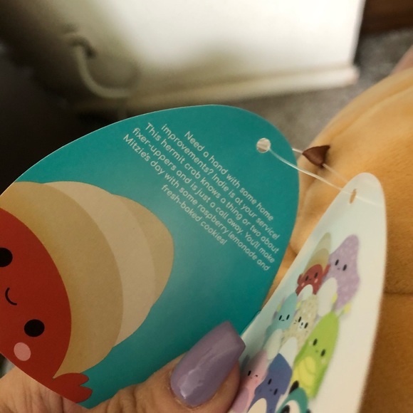 NWT 8” Indie the Hermit Crab Squishmallow - Picture 3 of 3